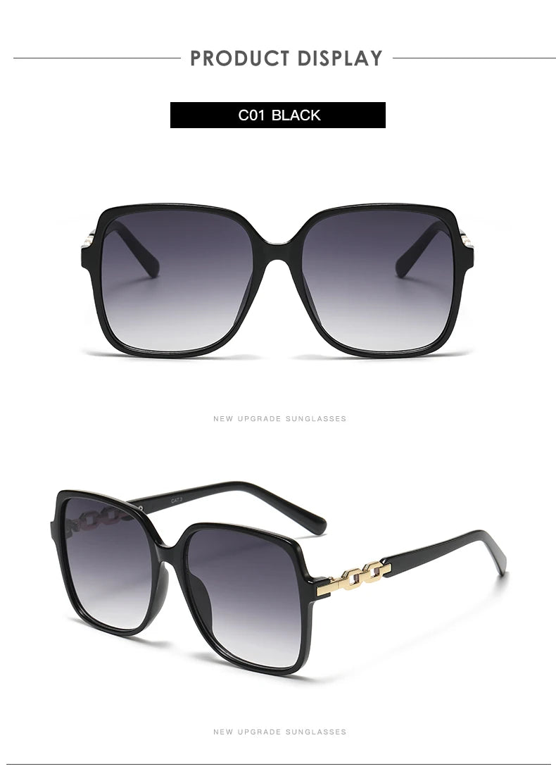 Mode carré à la mode cyclisme lunettes de soleil femmes grand cadre coloré lunettes de soleil femme dégradé extérieur nuances dames lunettes