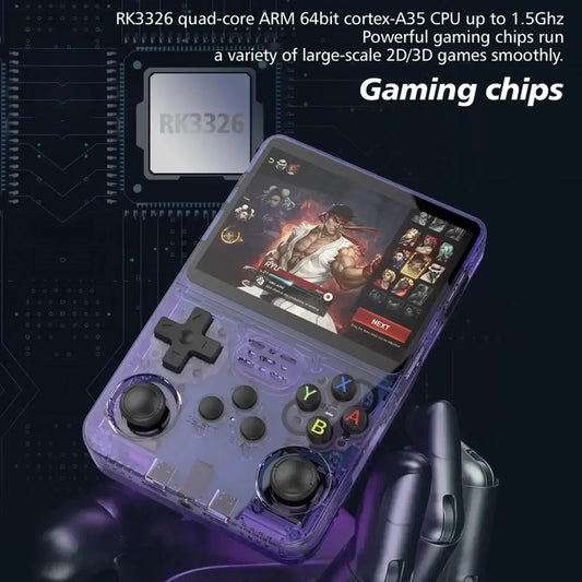 Console de jeu rétro portable 3,5" IPS — 128 Go, Linux, jeux classiques, cadeau garçon