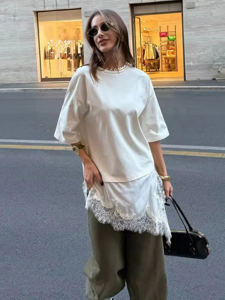 T-shirts femmes vintage — style décontracté, coupe tendance, plusieurs coloris