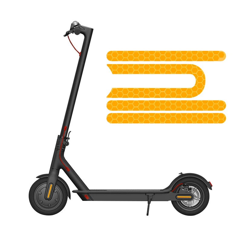 Pegatinas para patinete eléctrico M365 Pro, juego de 4 unidades, tiras adhesivas, cubiertas reflectantes, carcasa protectora, monopatín