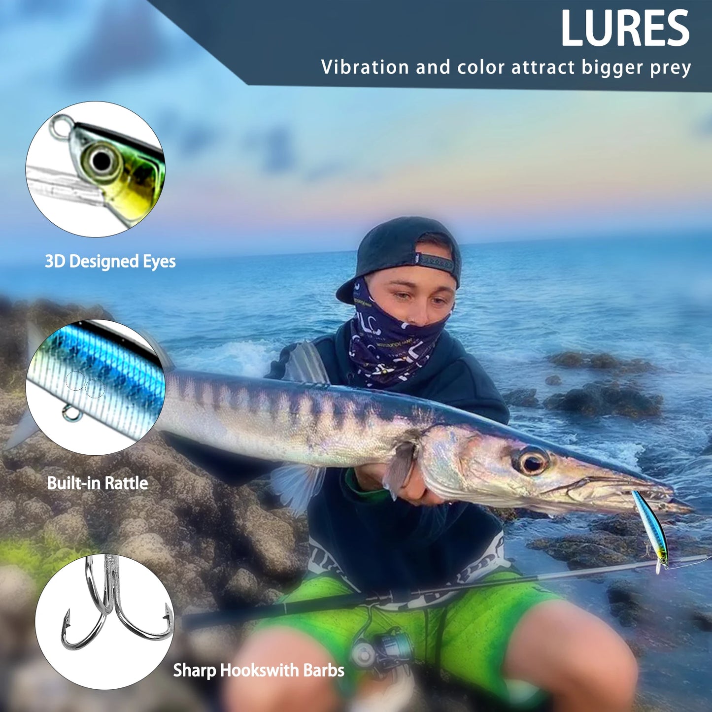 Kit de Leurres de Pêche 83/133/193/239/409 pièces pour Truite/Brochet/Perche - Ensemble Multicouches avec Équipement Pro et Boîte de Pêche Tactique
