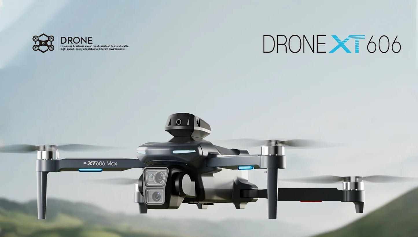 Dron GPS Lenovo NEW XT606 8K HD profesional con doble cámara, WIFI 5G FPV, evitación de obstáculos, cuadricóptero RC sin escobillas, juguete dron