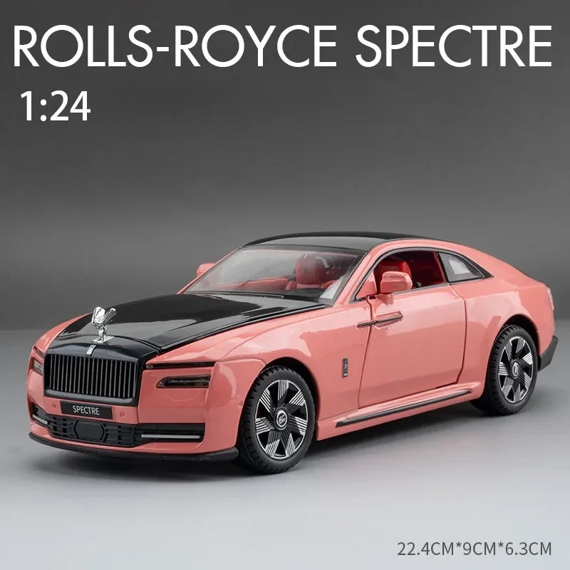 Modèle de voiture 1/24 en alliage — son, lumière, pneus, collection, cadeau enfant