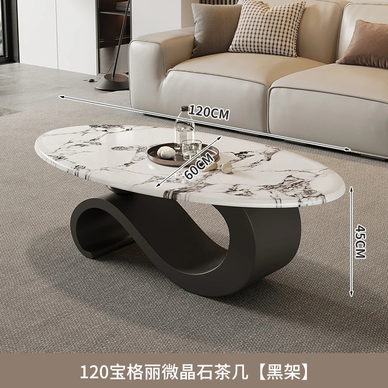 Table basse rétro milieu du siècle ovale — nordique, esthétique, classique, salon, meubles maison