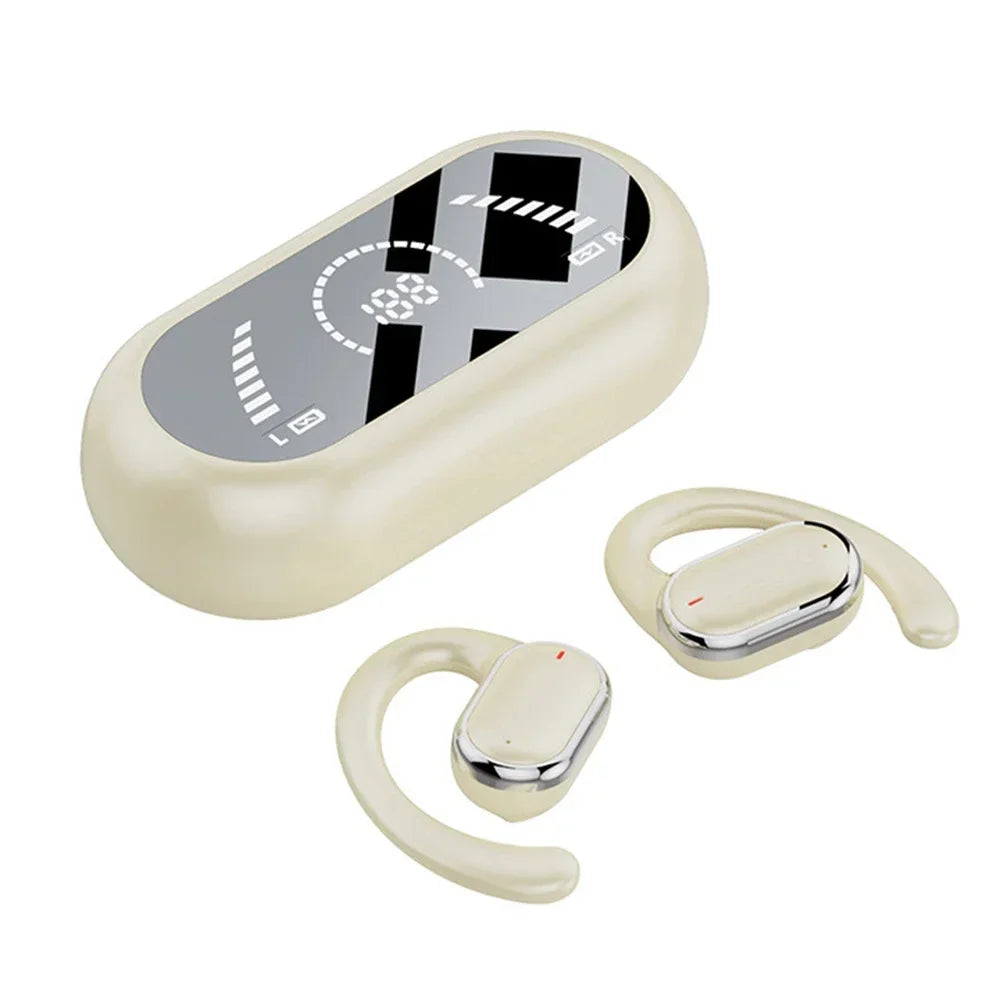 X91 OWS Auriculares de gancho Bluetooth 5.3 Baja latencia Juego Deportes Auriculares HiFi Estéreo Reducción de ruido Auriculares