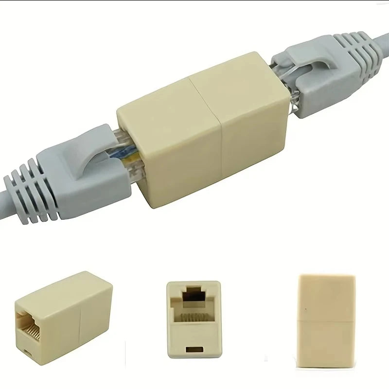 10Pcs RJ45 5E 6 6a Ethernet Network Cable Connector for Tourists LAN Straight Head Replacement