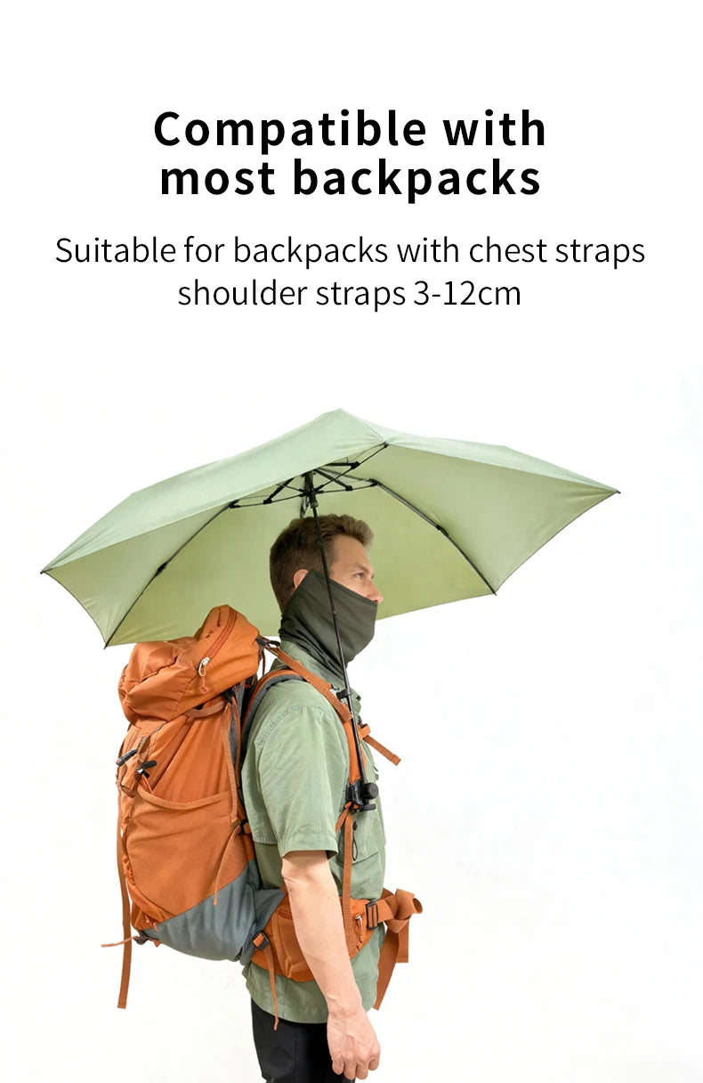 Clip Parapluie pour Sac à Dos Mains Libres — Randonnée & Trekking Léger