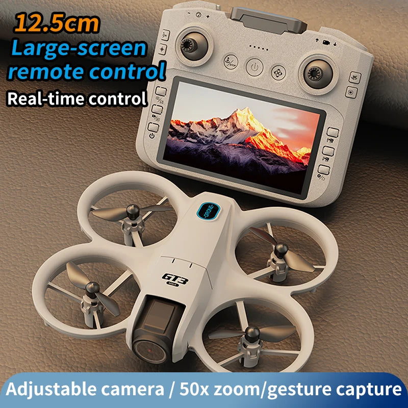 2025 New GT3 MAX Drone 8K HD 4.3" Remote Control Helicopter Headless Mode 360° Flip Quadcopter Toys Mini Drone for Children Toy Gifts