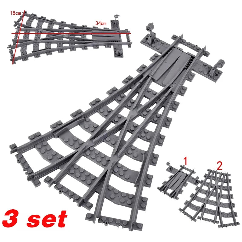 Train urbain flexible — voies souples, droites et courbées, construction, chemin de fer, jouets enfants, cadeaux