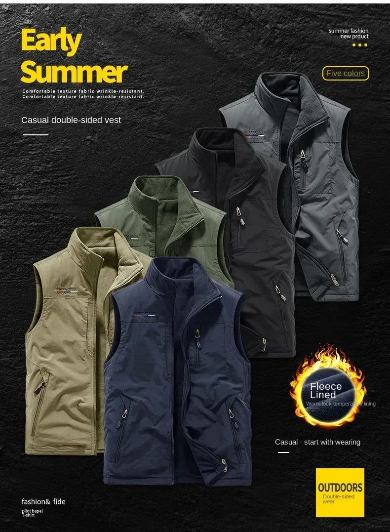 Chaqueta de senderismo para hombre, abrigo térmico, cálido, informal, metropolitano, glaMan, ropa térmica de lujo, talla grande, moda, invierno