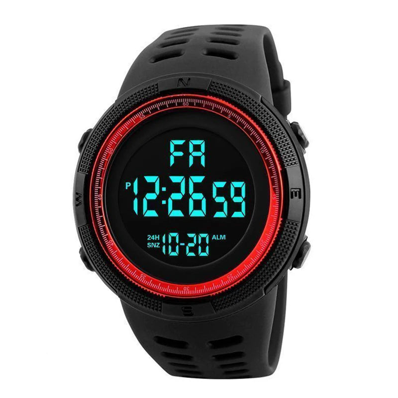 Montre Numérique Militaire Multifonction Homme — Lumineux Étudiant Sport