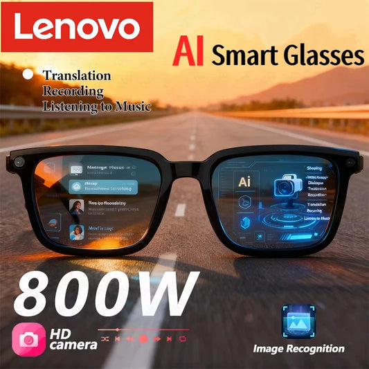Lunettes intelligentes AI 8K HD photochromiques — Bluetooth, caméra, appel, musique, traducteur