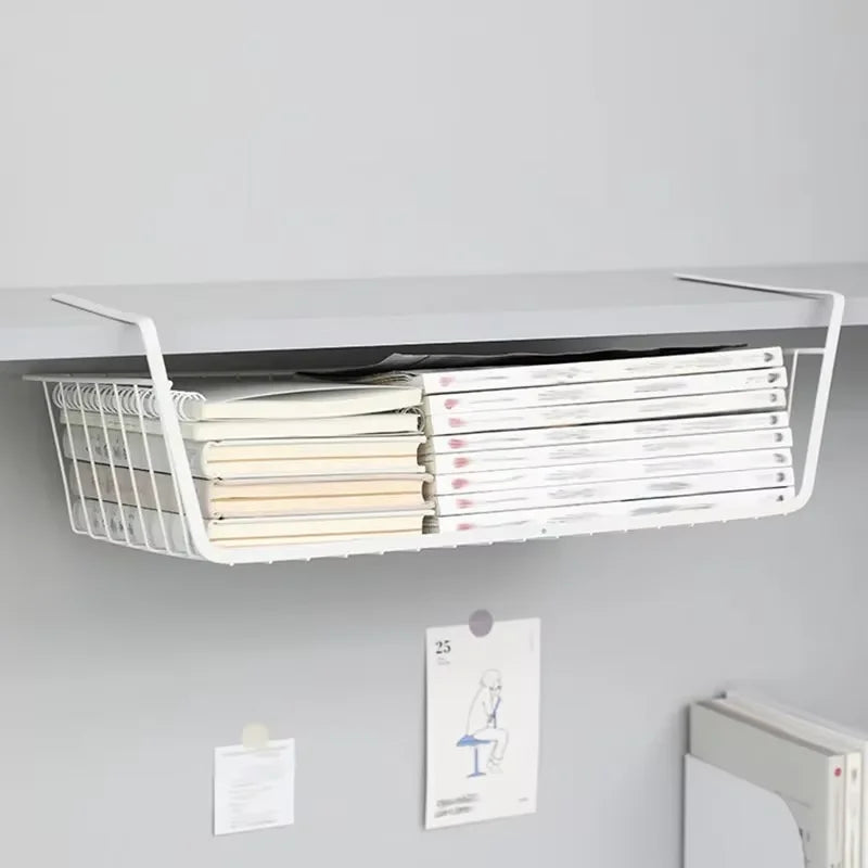 Cesto organizador multiusos con fondo de hierro, cesto de almacenamiento para cocina y baño, estante de almacenamiento