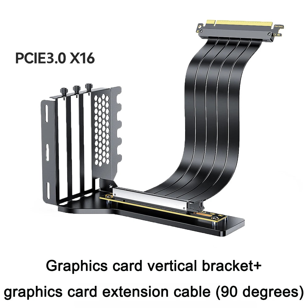 PCI Express 3.0/4.0x16 à x16 Gen 4 GPU Double carte graphique inverse câble d'extension carte Riser pour connecteur plaqué or ITX