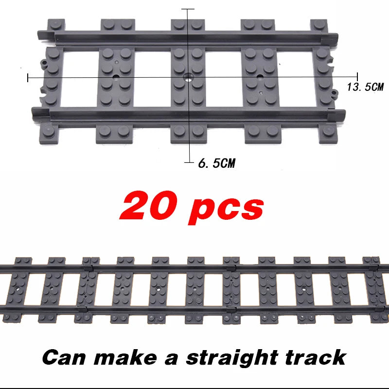 Train urbain flexible — voies souples, droites et courbées, construction, chemin de fer, jouets enfants, cadeaux