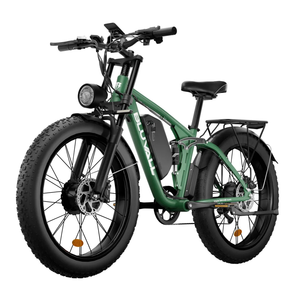 Vélo Électrique Tout-Terrain 2000W 52V 22,4Ah — Pneus Larges Étanche Neige Plage