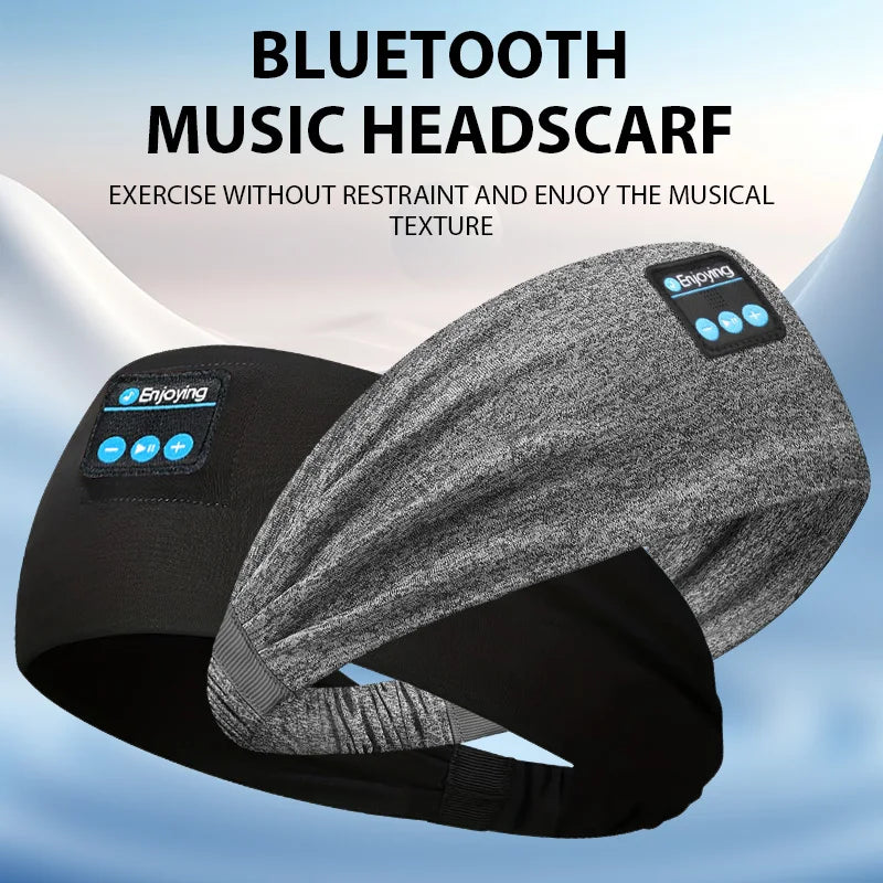 Bandeau Bluetooth sans fil, écouteurs de couchage, écouteurs de sport/casquette de musique avec haut-parleurs stéréo HD, masque pour les yeux pour côté Sl
