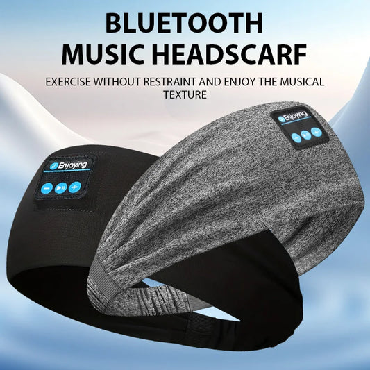 Wireless Bluetooth Headband, Sleeping Headphones, Sports Headphones/Music Cap with HD Stereo Speakers, Eye Mask for Side Sleepers