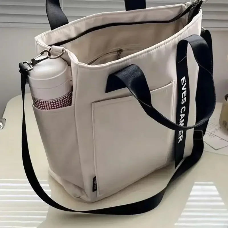 Sac Fourre-Tout en Nylon Étanche — Grande Capacité Messenger Mode École