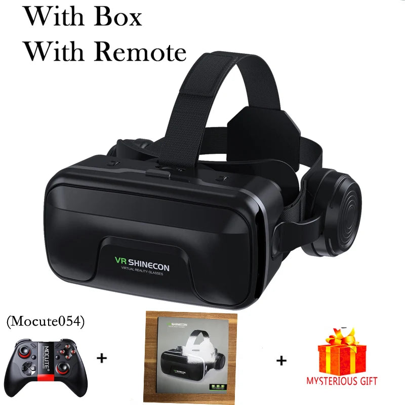 VR Shinecon 10.0 3D Headset Virtual Reality Glasses for Smartphone Smart Phone Goggles Viar Headset Video Game Binoculars