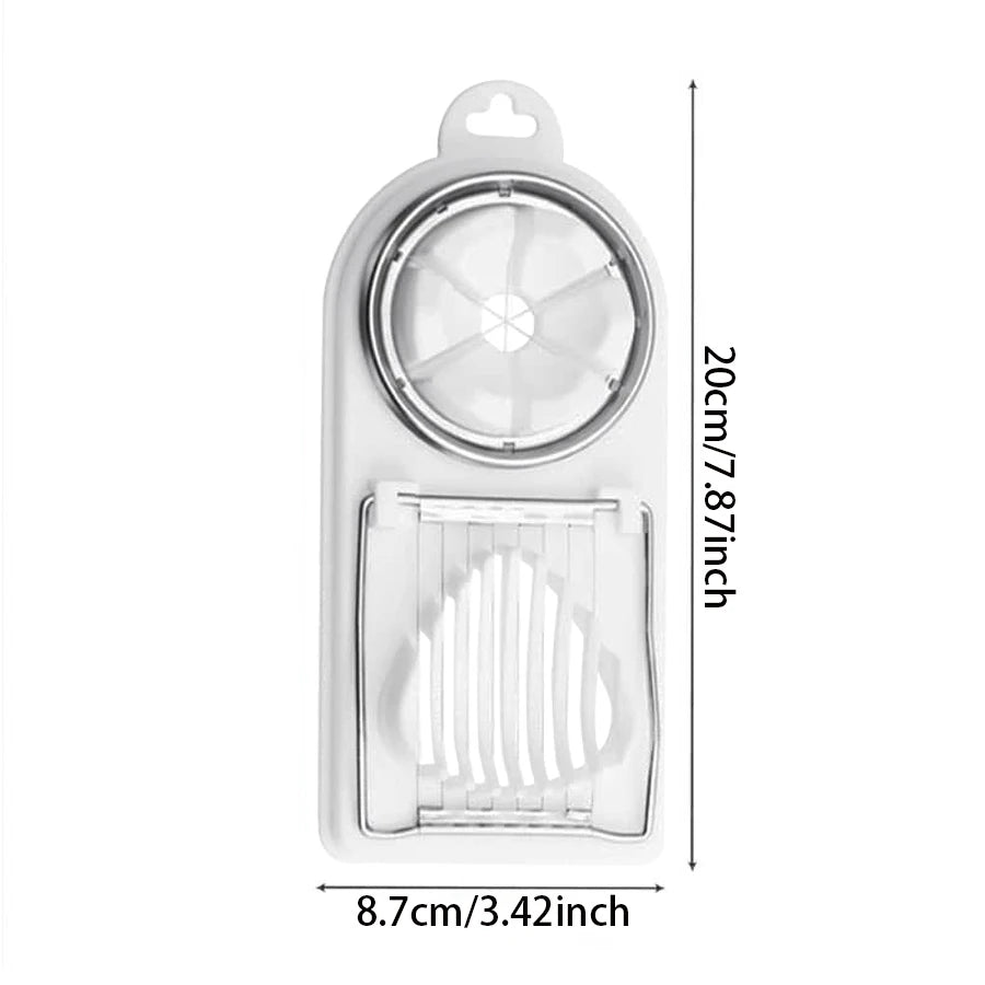 Coupe-œufs multifonctionnel à Base PP 2 en 1, coupe-œufs à traction en fil d'acier inoxydable pour suspendre des outils d'accessoires de cuisine de haute qualité