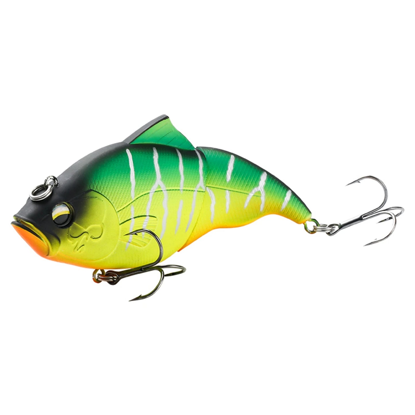 JOHNCOO 115mm coulant VIB leurre de pêche sans lèvres manivelle artificielle flottant dur appât brochet bar matériel de pêche