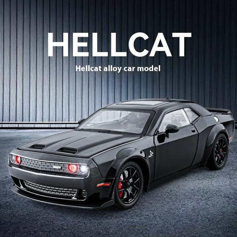 Modèle de muscle car américain 1:24 en alliage — son et lumière, cadeau d'anniversaire enfant