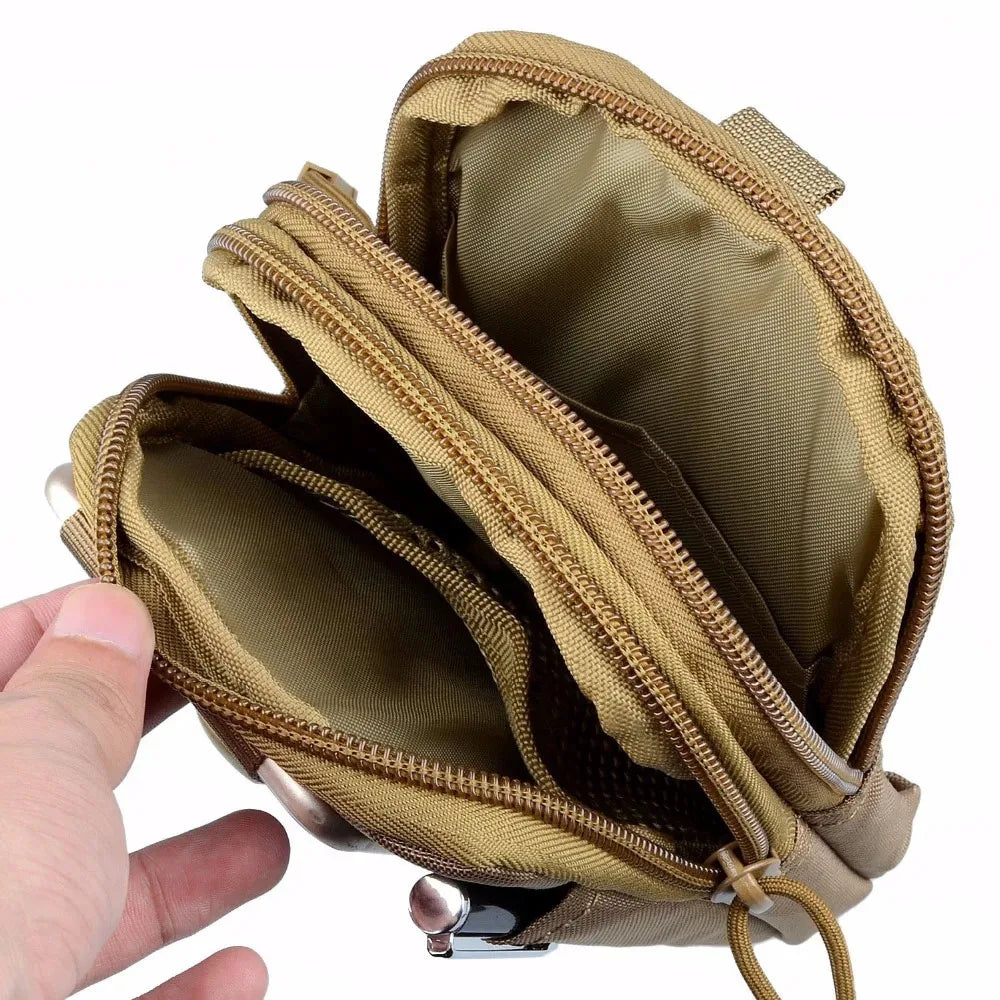Sac de taille tactique pour hommes, sac Molle de chasse en plein air, Pack EDC multifonction, Sport, randonnée, chasse, outils de travail, pochette pour téléphone portable