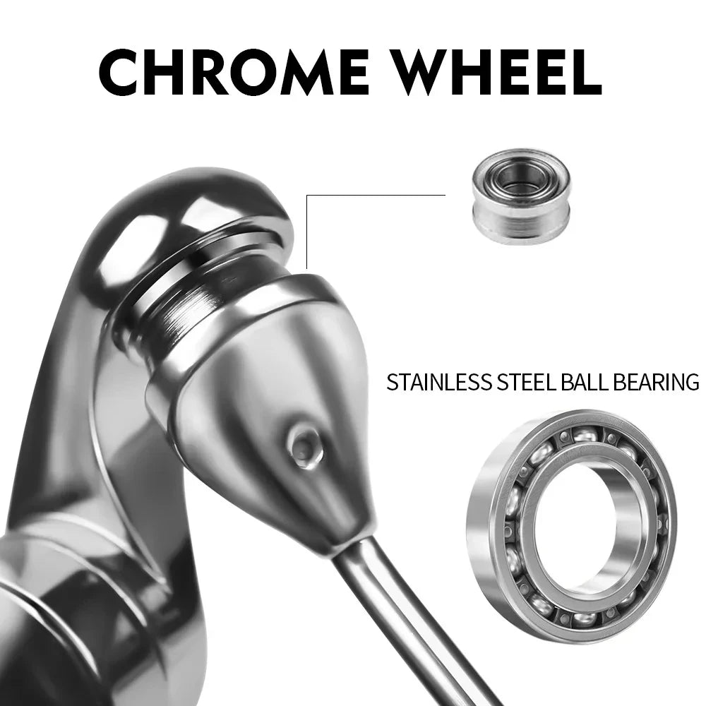 OKUMA-Moulinet spinning original en métal, adapté à toutes les espèces de poissons, adapté à l'eau salée et l'eau douce