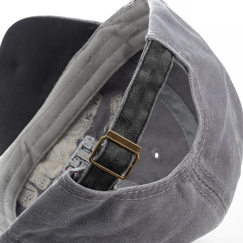 Gorra de béisbol negra original de algodón lavado de alta calidad, gorro con visera para hombres y mujeres, Gorras casuales, gorra bordada, sombrero de papá, 2022