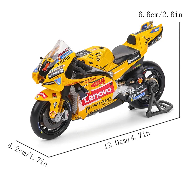 Modèle Réduit Moto GP 1:18 Champion 2024 — Alliage Moulé, Collection & Cadeau