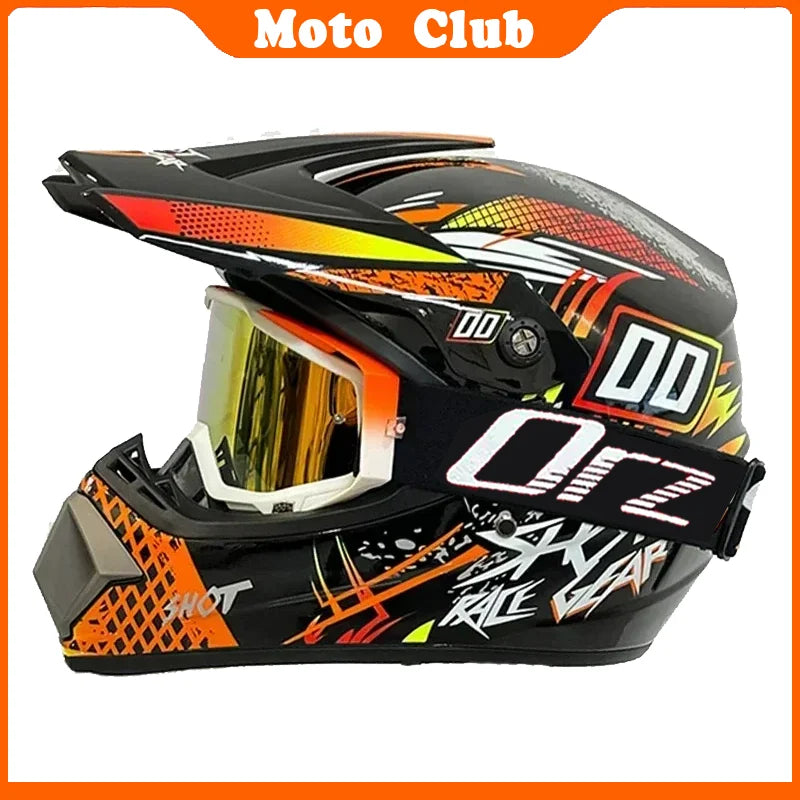 Professional Motorcycle Helmet Motocross Off-Road Protective Helmet Children's Off-Road Helmet Capacete De Motocicleta Goggles Gifts
