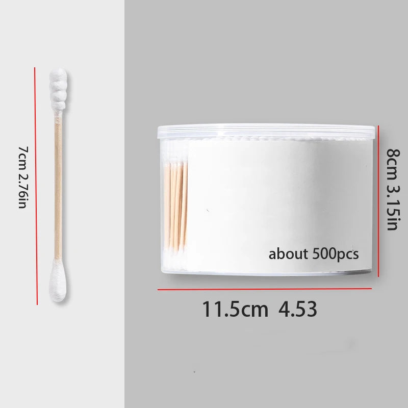 Coton-Tige Jetable Double Extrémité — Lot de 100 Pièces Oreilles & Démaquillage