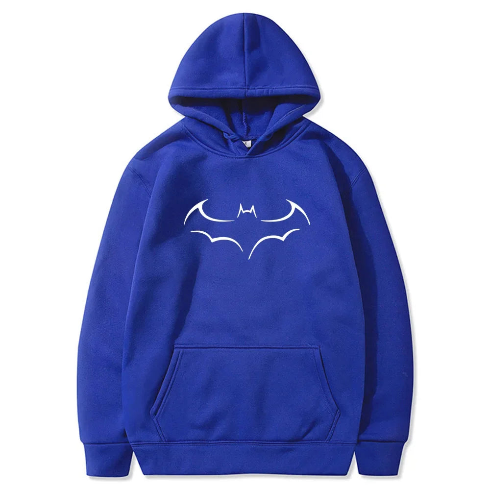 Sweat À Capuche Chauve-Souris Streetwear Homme — Ample Décontracté Printemps Automne