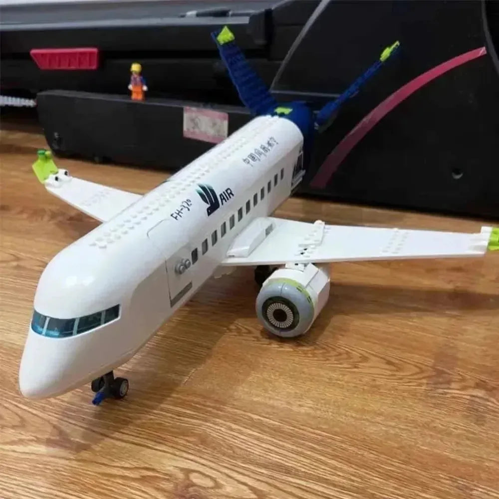 Building blocks for kids, passenger plane Compatible 60367, 913 pieces, cabin can open and close, suitable for birthday parties