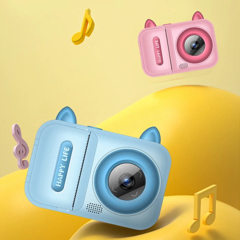Digital instant print camera photo printer, with highly refractive polymer lens, USB rechargeable, excellent tool for development