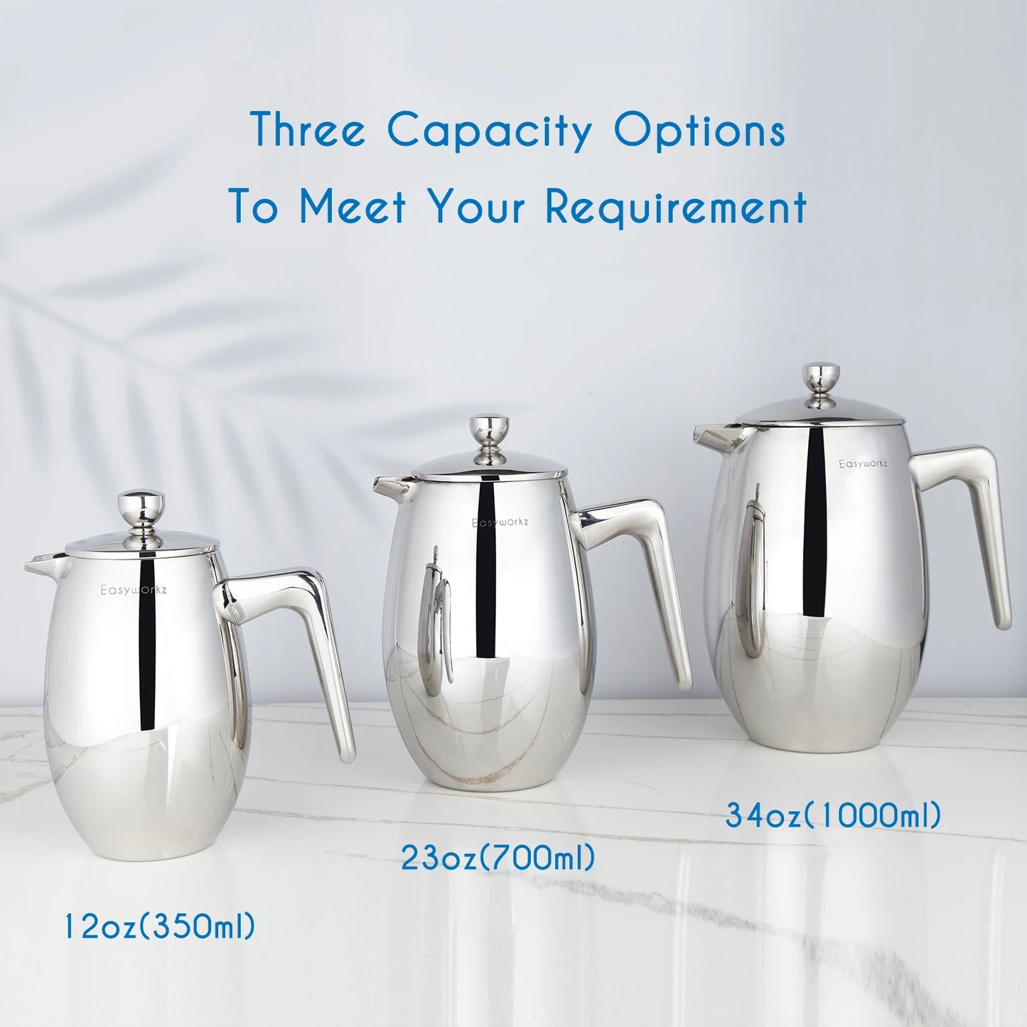 Cafetière French Press thermique à double paroi en acier inoxydable 304 — isolation, voyage