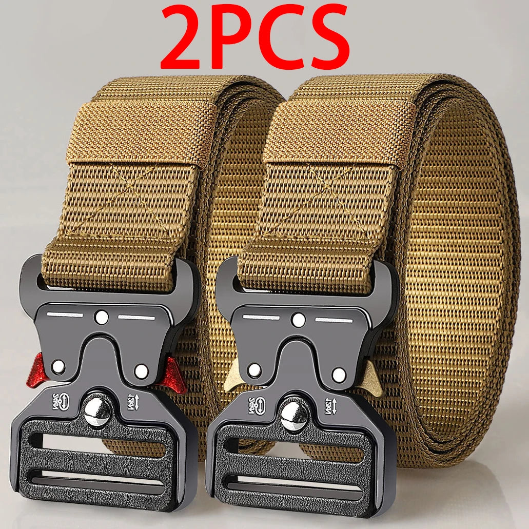 Cinturones tácticos multiusos para hombre – Diseño duradero y ajustable – Para amantes de los deportes al aire libre, combina con pantalones vaqueros, para hombres y mujeres