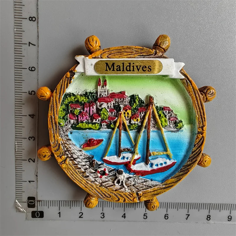 Imán de nevera, Finlandia, Noruega, Austria, Grecia, Myanmar, Italia, Marruecos, Argelia, Estados Unidos, homenaje, Córdoba, Tailandia, Praga, Lago de Como, Garda