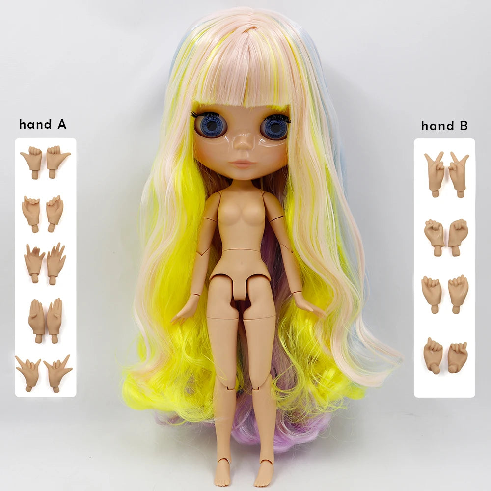 ICY DBS Blyth Muñeca de 1/6 cuerpo articulado DIY BJD juguetes de moda muñecas niña regalo oferta especial en venta con set de manos A y B