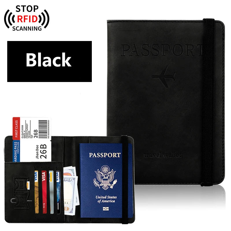 Portapasaportes para viaje Essentials, estuche cartera para accesorios de viaje, portapasaportes para mujer/hombre