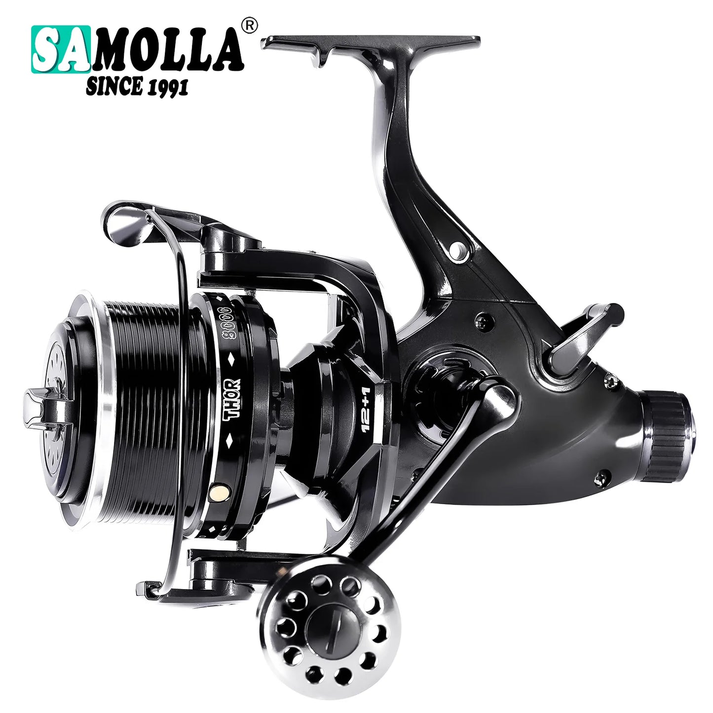 Nouveau Moulinet De pêche à la carpe moulinets à filature Max Double traînée 27kg 12 + 1BB Carretilha De Pesca accessoires Mar Peche En Mer sel/eau douce