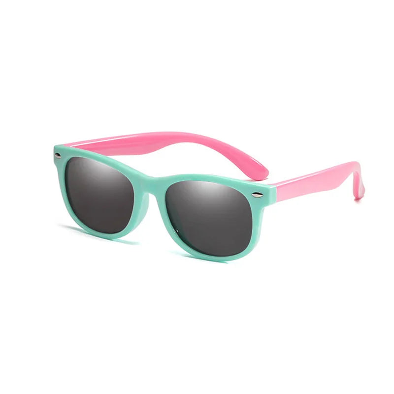 RUISIMO Gafas de sol polarizadas TR90 para niños y niñas, gafas de sol de silicona, gafas de seguridad, regalo para niños, bebés, gafas UV400