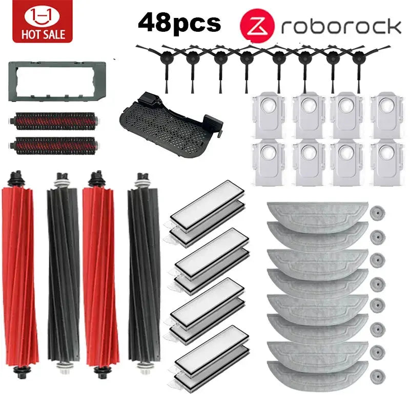 Roborock S8 MaxV Ultra robot aspirador accesorios mopa trapeadores bolsas de vacío cepillo lateral filtro piezas de repuesto reemplazables