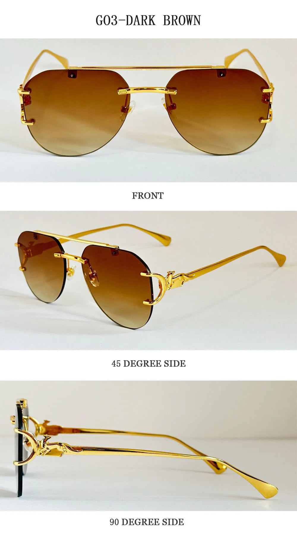 Lunettes de soleil femmes sans monture ovale — mode, vintage, 2025