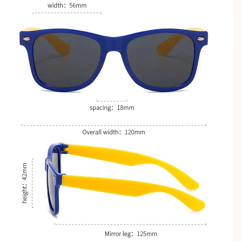 Baby Sunglasses with Glasses Box, Boys and Girls Outdoor Glasses, AC Lens, Safety Glasses and Cases, Kids Gift