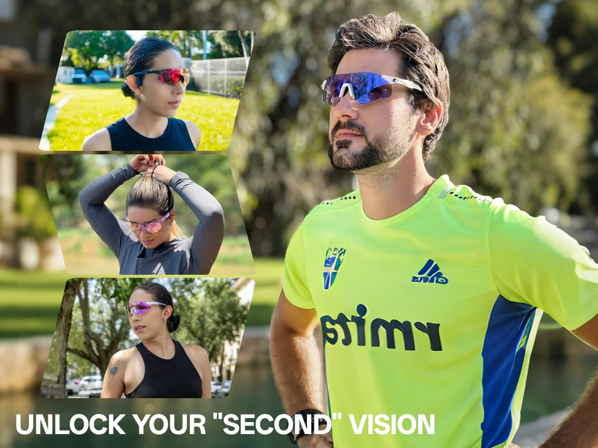 Lunettes de cyclisme et de course photochromiques Kapvoe, pour hommes et femmes, lunettes de soleil pour vélo de route, protection UV400, lunettes de sport pour la conduite