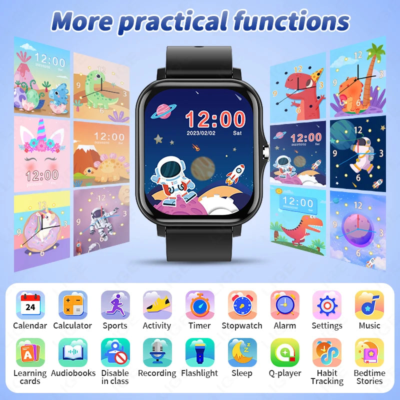 Nuevo reloj inteligente para niños con 20 modos deportivos, podómetro, monitor de sueño, reloj deportivo para niños, regalo de cumpleaños, juguete de regalo para niñas y niños