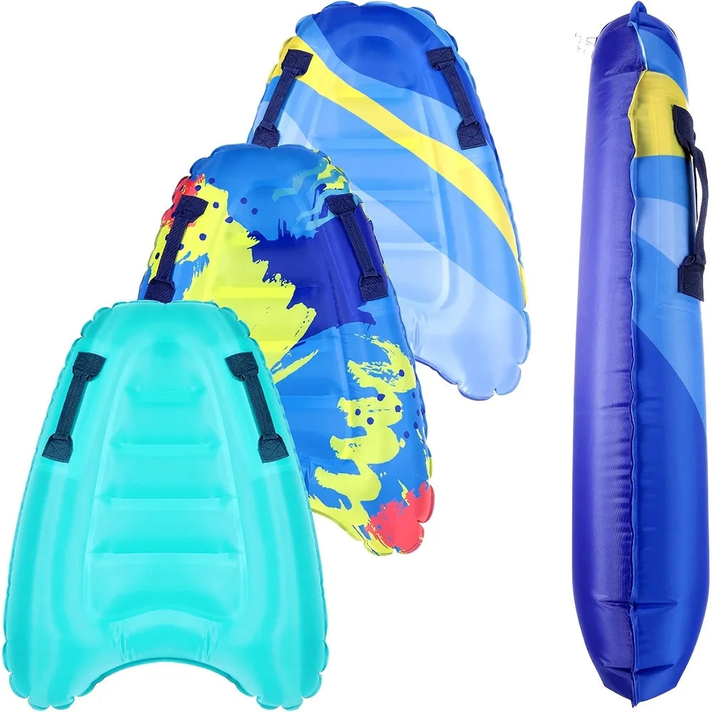 1pc Thick PVC Inflatable Surfboard for Swimming, Sea Surfing and Portable Water Skiing, Suitable for Beach and Pool Holidays