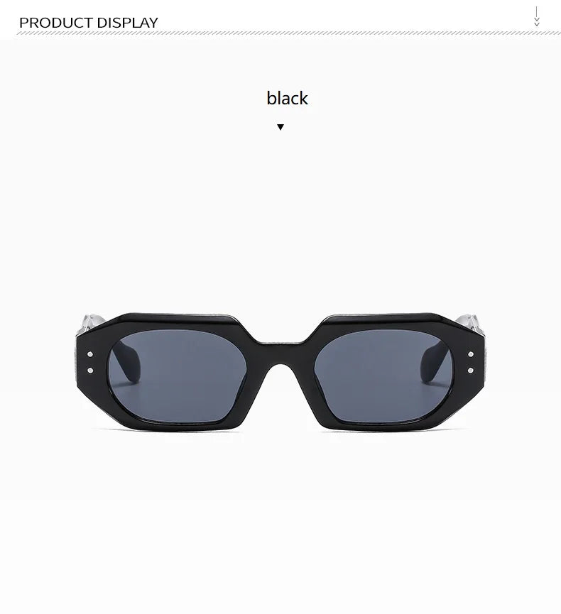 Petites lunettes de soleil rectangulaires pour hommes et femmes, lunettes de soleil carrées, nuances de voyage, vintage, rétro, UV400